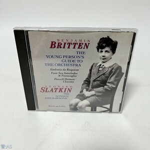 クラシックCD BRITTEN-YOUNG PERSON'S GUIDE SINFONIA DA REQUIEM THE LONDON PHILHARMONIC LEONARD SLATKIN 管：A5 [0]P