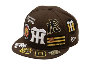 アレンパに向けて応援しよう！阪神タイガース 【9FIFTY(TM)キャップ】ALLOVER LOGO＜NEW ERA＞ ウォールナット（黒に近い濃い褐色） 新品