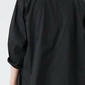 ◆新品◆ 定価3850円!! BACKNUMBER バックナンバー 麻混!! 吸水速乾仕様!! スリーピングシャツ リネンシャツ 黒 ブラック メンズ Mサイズの画像2