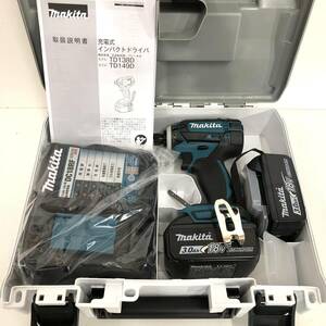 makita マキタ TD149DRFX 充電式 コードレス インパクト ドライバ 18V 3.0Ah ブルー 充電器 DC18RF バッテリ BL1830 2個