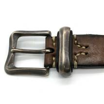 Vintage Works レザーベルト 5ホール 茶芯 DH5675 33/84 ブラウン ヴィンテージワークス Leather belt 5Hole メンズベルト_画像3