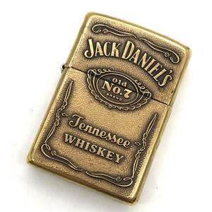 【着火確認】ZIPPO ジッポ JACK DANIEL'S Old No.7 BRAND Tennessee WHISKEY オイルライター #15(2015年製) 喫煙具 ライター