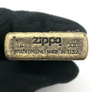 【動作未確認】ZIPPO ジッポ BLUE MARINE カジキ ゴールドカラー オイルライター ＃1996年製 立体 魚 喫煙具 ライターの画像9