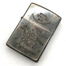 【火花のみ確認】ZIPPO ジッポ 第35回宝塚記念優勝 ビクハヤヒデ シルバーカラー オイルライター ＃Ⅹ(1994年製) 競馬 喫煙具_画像2