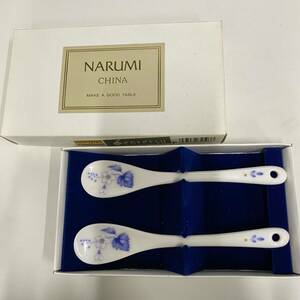 ナルミ NARUMI 陶器製 スプーン ペア 花柄 ティースプーン/1133