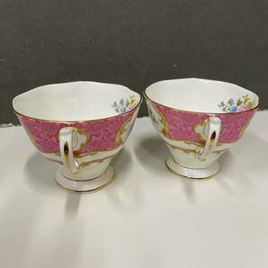 【2客セット】ROYAL ALBERT ロイヤルアルバートソーサー カップ ペア 花柄 ティーカップ フラワー 英国 セット コーヒーカップ /1140の画像8