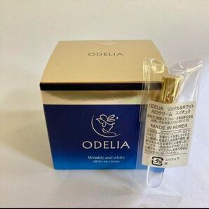 ODELIA オデリア リンクル＆ホワイト　オールインワンクリーム　50ｇ　スパチュラ付き