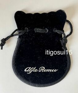 ◆★【未使用】アルファロメオ ALFA ROMEO★巾着袋 黒 ブラック 保存袋 