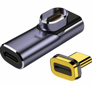 USB C マグネット 140W PD急速充電 USB 4.0 type c 変換アダプタ Type-Cデバイス L字型
