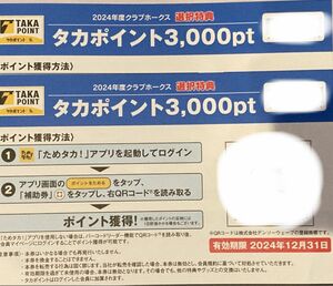 福岡ソフトバンクホークス タカポイント補助券 6000ポイント