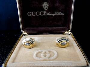 *N4964*# новый товар # Gucci [GUCCI][ серебряный * Gold ]# запонки!