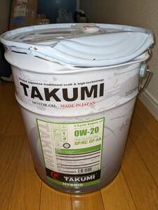 TAKUMI motor oil 0W20 20L