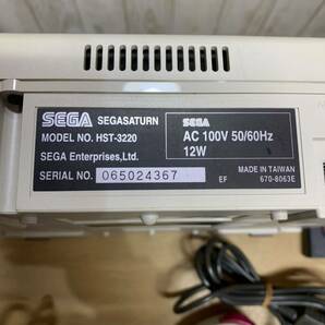 中古 セガサターン SEGA SATURN 本体 コントローラー ケーブル 付属品 通電確認済 HST-3220 セガ ゲーム機 ゲームの画像7