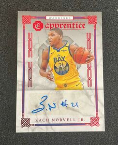 2019-20 Panini Chronicles Apprentice Signatures Red AP-ZNJ Zach Norvell Jr. Auto直筆サイン NBAカード