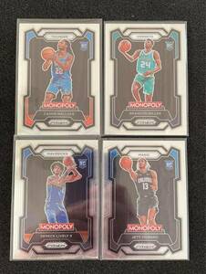 RC 2023-24 Prizm Monopoly Brandon Miller Dereck Lively II Jett Howard Cason Wallace NBAカード ルーキーカード