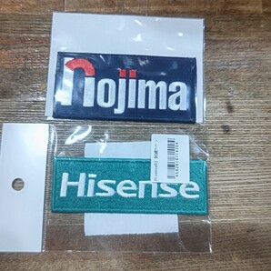 2023/24 横浜DeNAベイスターズ ホームユニフォーム用ワッペンセット Nojimaワッペン Hisenseワッペン の画像1