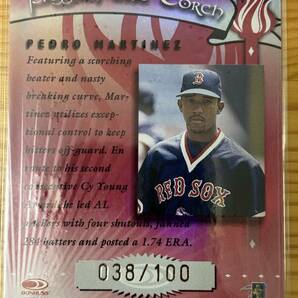 2001 Donruss Elite Passing the Torch Pedro Martinez 038/100 auto autograph ペドロ・マルティネス 直筆サインの画像2