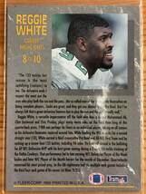 1992 Fleer Ultra Career Highlights Autograph Auto #8 Reggie White autograph auto レジ―・ホワイト 直筆サイン_画像2