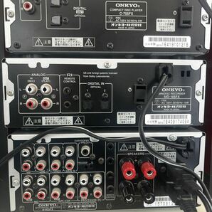 ONKYOオンキョー システムコンポ A-905FX,C-705FX,MD-105FX,D-152E×2セット通電確認済みの画像10