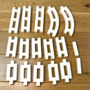 学研 ニューブロック ハシゴ 長い パーツ カーブ つなぎ 計17個セット 知育玩具 ブロック