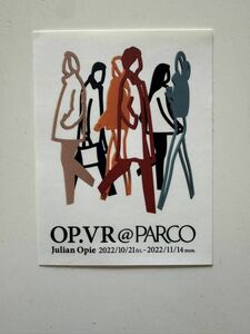 日本初「OP.VR@PARCO」ジュリアン・オピー展覧会　無料配布ステッカー