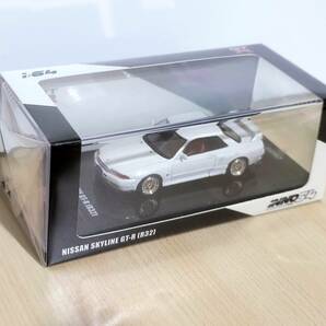 1/64 未開封未展示希少別パーツ&デカール付属品 INNO64 NISSAN SKYLINE GT-R(R32) IN64-R32-WHI CRYSTAL WHITE 別体ホイール・デカール付の画像4