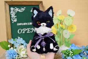 Ωぽたぽた工房Ω 堕狐 ハンドメイド アートドール ぬいぐるみ あみぐるみ キツネ 人形