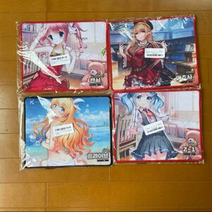 マウスパッド美少女　27×21cm4枚　まとめ売り