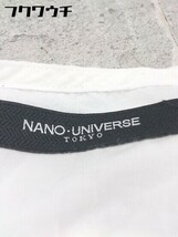 ◇ nano universe ナノ ユニバース 長袖 シャツ サイズS ホワイト レディース_画像4