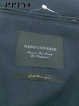 ◇ nano universe ナノユニバース 2B シングル 長袖 テーラード ジャケット サイズM ネイビー メンズ_画像6