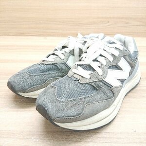 ◇ New Balance ニューバランス M5740VL1 ヴィンテージ加工 ロ－カットスニーカー サイズ26.5 グレー系 メンズ E