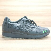 ◇ ◎ ●未使用● ASICS アシックス GELLYTEモデル 軽量 ストリート スニーカー サイズ26 ブラック メンズ E_画像5