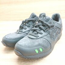 ◇ ◎ ●未使用● ASICS アシックス GELLYTEモデル 軽量 ストリート スニーカー サイズ26 ブラック メンズ E_画像1