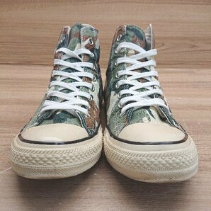 CONVERSE コンバース オールスター イージー ミリタリー柄 迷彩 カモフラ スニーカー サイズ27 グリーン メンズの画像2