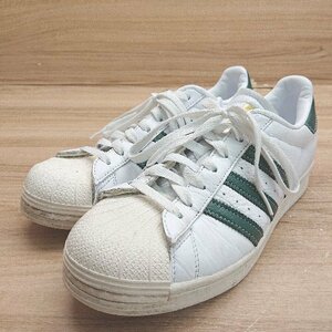 ◇ adidas アディダス 789002 SUPERSTAR 定番 ロ－カットスニ－カ－ サイズ26.0 ホワイト/グリ－ン メンズ E