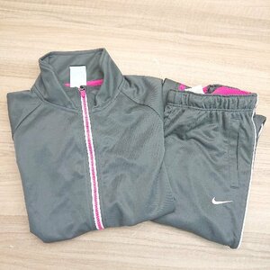 * NIKE Nike sporty comfort .. jersey . Logo setup size M gray lady's E