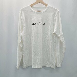 ◇ Agnes b HOMME アニエスベーオム シンプル 薄手生地 柔らか 長袖 ロングTシャツ サイズ3 アイボリー メンズ E