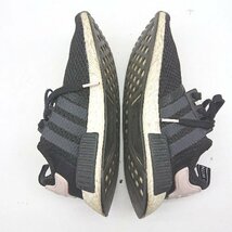 ◇ adidas アディダス ブースト アパレル 普段着 通勤 ランニング 限定 スニーカー サイズ23 ブラック レディース E_画像6