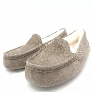 ◇ UGG アグ 楽ちん アンスルー ANSLEY もこもこ かわいい スリッポン サイズ24 ブラウン レディース E