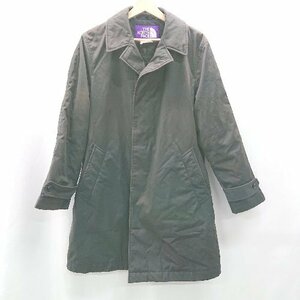 ◇ THE NORTH FACE PURPLE LABEL Soutien Collar Coat シンプル 長袖 コート サイズM ブラック メンズ E