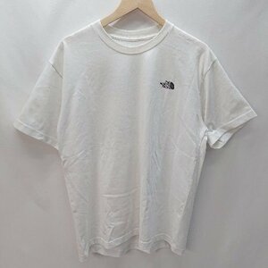 ◇ THE NORTH FACE ザ ノース フェイス シンプル バックビッグロゴ アウトドア 半袖 Tシャツ サイズXL ホワイト メンズ E