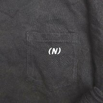 ◇ NUMBER NINE ナンバーナイン カジュアル ストリート シンプルロゴコットン 半袖 Tシャツ サイズM ブラック メンズ E_画像4
