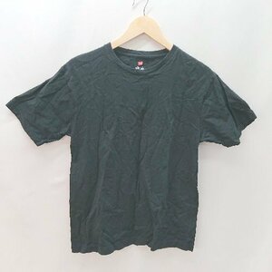 ◇ Hanesヘインズ シンプル 綿100％ SHIPS any別注 半袖 Ｔシャツ サイズL ブラック レディース E