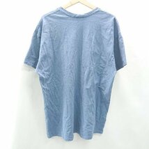 ◇ THRASHER スラッシャー シンプル カジュアル ストリートかっこいい 半袖 Tシャツ サイズXL ブルー メンズ E_画像2