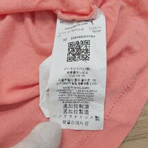 ◇ puma プーマ－ ブランドロゴ フラワ－プリント 半袖 ティ－シャツ サイズL サ－モンピンク レディース E_画像7