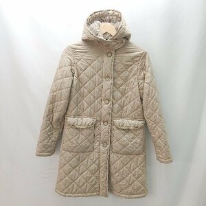 ◇ MACKINTOSH マッキントッシュ 裏ボア キルティング加工 長袖 ジャケットコ－ト サイズM ベ－ジュ系 レディース E