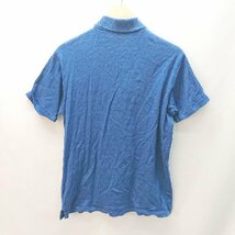 ◇ FRED PERRY フレッドペリー コットン100％ 半袖 ポロシャツ サイズM ブルー メンズ E_画像2