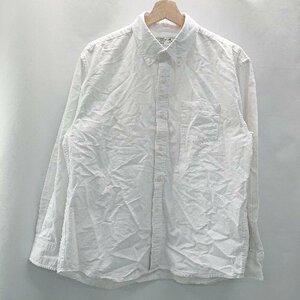 ◇ Sonny Label サニーレーベル URBAN RESEARCH ボタンダウン 綿100% 長袖 シャツ サイズXL ホワイト メンズ E