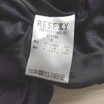 ◇ RESEXXY シンプル クール系 袖ボタン ショート丈 半袖 オールインワン サイズF ブラック レディース E_画像7