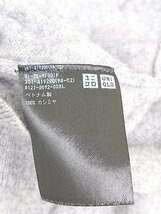 ◇ UNIQLO ユニクロ カシミヤ100% 無地 長袖 ニット セーター サイズS グレー レディース P_画像4